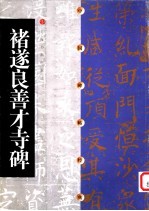 中国碑帖经典 褚遂良善才寺碑