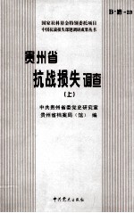 贵州省抗战损伤调查 上