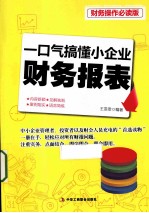 一口气搞懂小企业财务报表 财务操作必读版