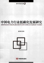 青年学者文库 中国电力行业低碳化发展研究