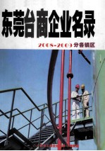 东莞台商企业名录 2008-2009分各镇区