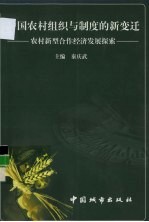 中国农村组织与制度的变迁 农村新型合作经济发展探索