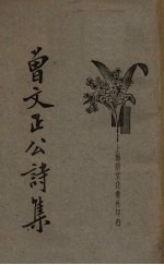 曾文正公诗集 新式标点