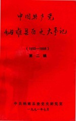 中国共产党纳雍县历史大事记 第2辑 1953-1966