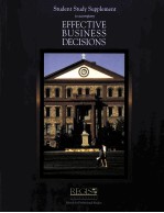 STUDENT STUDY SUPPLEMENT TO ACCOMPANY EFFECTIVE BUSINESS DECISIONS