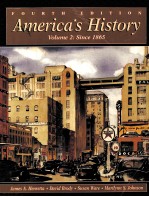 AMERICA'S HISTORY VOLUME 2:SINCE 1865 FOURTH EDITION