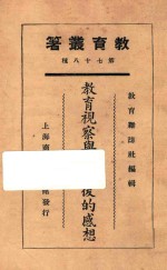 教育视察与视察后的感想