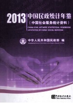 中国民政统计年鉴 中国社会服务统计资料 2013