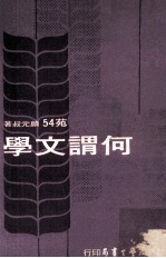何谓文学 全1册