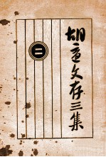 胡适文存三集 2