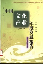 中国文化产业年度发展报告 2004