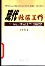 现代社区工作 一个专业社会工作的领域