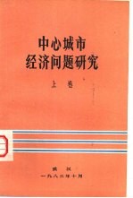 中心城市经济问题研究 上