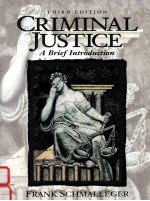 CRIMINAL JUSTICE A BRIEF INTRODUCTION THIRD EDITION