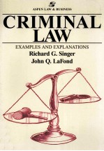 CRIMINAL LAW:EXAMPLES AND EXPLANATIONS