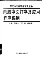 电脑中文打字及应用程序编制