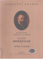 勃拉姆斯钢琴独奏作品全集 I 奏鸣曲与变奏曲集