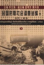 民国时期社会调查丛编 二编 近代工业卷 下
