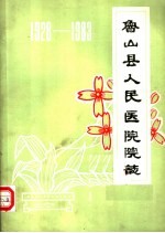 鲁山县人民医院院志 1928-1983