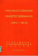 中国共产党云南省迪庆藏族自治州组织史资料 1949.2-1987.10