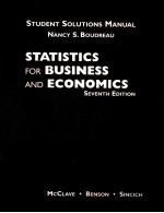 STUDENT SOLUTIONS MANUAL STATISTICS FOR BUSINESS AND ECONOMICS SEVENTH EDITION