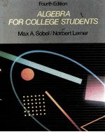 ALGEBRA FOR COLLEGE STUDENTS FOURTH EDITION
