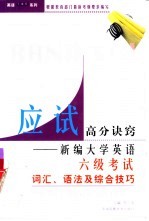 新编大学英语六级考试词汇、语法及综合技巧