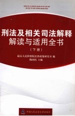 刑法及相关司法解释解读与适用全书 下