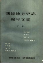 新编地方史志编写文集 下