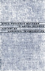 Basic research methods in social science : the art of empirical investigation