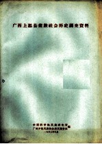 广西上思县壮族社会历史调查资料