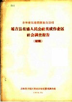 延吉县东盛人民公社英成作业区社会调查报告 初稿
