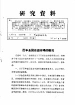 研究资料 历年全国自由市场的概况