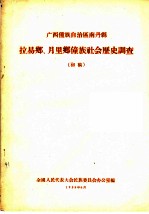 广西僮族自治区南丹县 拉易乡、月里乡僮族社会历史调查