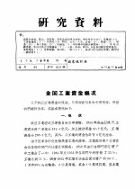 研究资料 全国工业资金概况