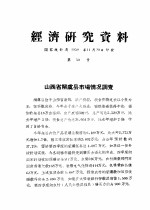 经济研究资料 山西省解虞县市场情况调查