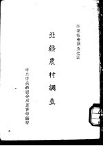 北疆农村调查