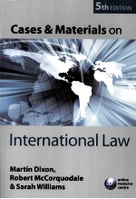 CASES AND MATERIALS ON INTERNATIONAL LAW FIFTH EDITION