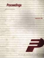 PROCEEDINGS OF:THE EIGHTEENTH ANNUAL MEETING THE AMERICAN SOCIETY FOR PRECISION ENGINEERING OCTOBER