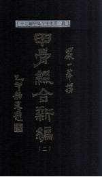 甲骨缀合新编 3