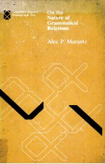 On the Nature of Grammatical Relations