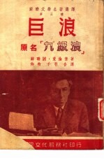 苏联文学名著选译第三种 巨浪