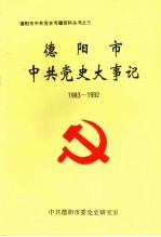 德阳市中共党史大事记 1983-1992