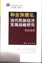 和合加速论 当代民族经济发展战略研究