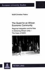 THE QUEST FOR AN AFRICAN ECONOMIC COMMUNITY