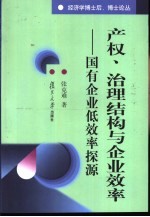 产权、治理结构与企业效率 国有企业低效率探源