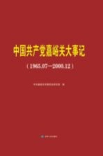 中国共产党嘉峪关大事记 1965.07-2000.12