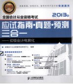 全国会计从业资格考试应试指南 真题 预测三合一 初级会计电算化
