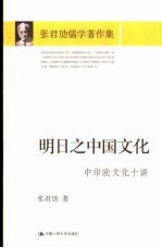 明日之中国文化 中印欧文化十讲