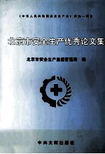 北京市安全生产优秀论文集